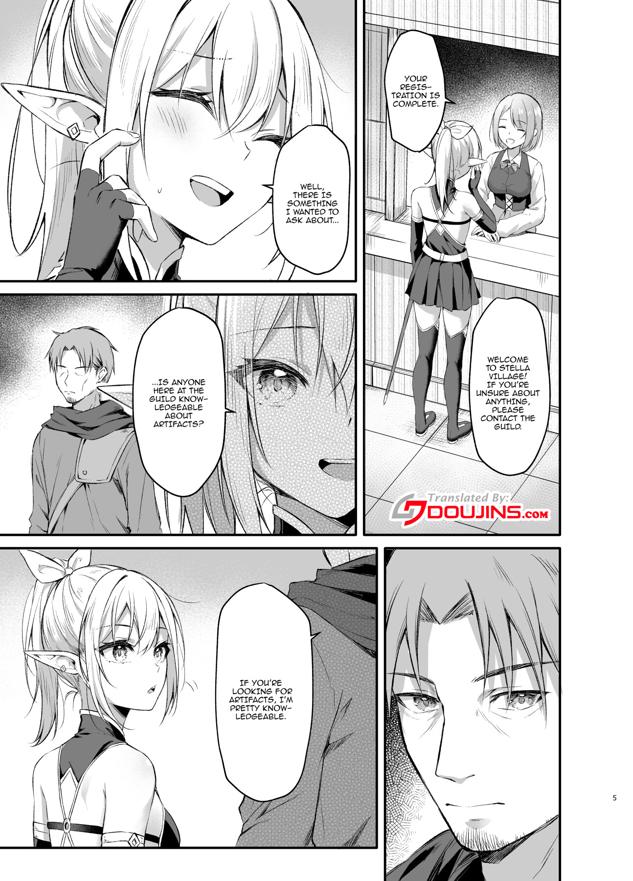 Hentai Manga Comic-Story About Using a Hypnosis Ring on An Elf-Read-5